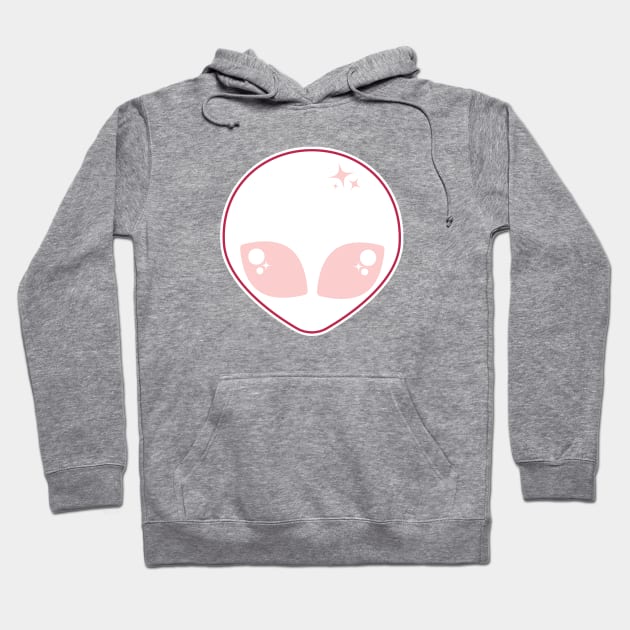 Pastel Pink Alien Hoodie by Sasyall